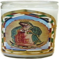 Szentély illatú arany Guadalupe gyertya, 12pk