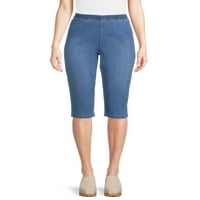 Lee Riders Women's Plus Size Mid Rise Cuffed Capri