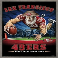 San Francisco 49ers-End Zone fali poszter, 22.375 34