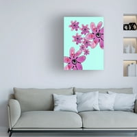 Kathleen Tennant 'Floral Pop 2' Canvas Art