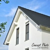 Ekena Millwork 3 W 6 H 24 L szabvány Carmel építészeti minőségű PVC szarufa farok