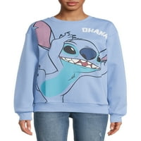 Disney Stitch Junior Ohana grafikus nyomtatási pulóver