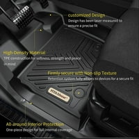 Ledkingdomus padlószőnyegek bélés 2014-re- Nissan Pathfinder Infiniti Q fekete tpe gumi