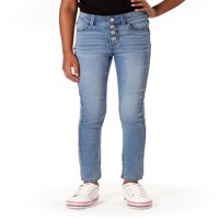 Jordache Girls Super Skinny Magas emelkedésű farmer, 5- és vékony méretű