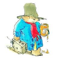 Paddington medve ragadós medve művészet prémium vászonon