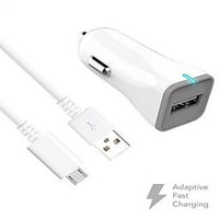 IXIR Huawei Ascend P XL U9200E Charger Micro USB 2. Kábelkészlet, Truwire {Car Charger + Micro USB kábel} Igaz digitális adaptív