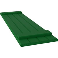 Ekena Millwork 14 W 58 H Americraft Négy tábla külső igazi fa csatlakoztatta a Board-N-Batten redőnyöket, Viridian Green