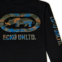 Ecko Boys grafikus hosszú ujjú póló, 2-csomag, méret 4-16