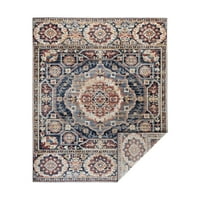 Kezdőlap Tabitha Navy Medallion Area Rug, 8 '10', Navy Rust