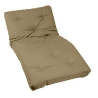 Sorra Home Reversible Tufted futon matrac, ikerméret - velúr khaki