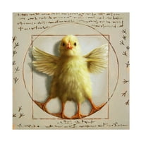 Lucia Heffernan 'Vitruvian Chick' vászon művészet