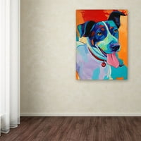 Védjegy Szépművészet 'Willie Terrier Dog' vászon művészete: Corina St. Martin