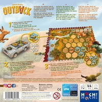Outback-R&R Játékok, Keresse & Rendezni Állatok, Szerencse & Stratégia Családi Társasjáték, Korosztály 8+, 2-Játékos, Min