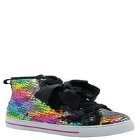 Jojo Siwa Kislányok Rainbow Flip Seakin High-Top Sneaker, Méretek 12-3