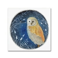 Michelle Campbell védjegye a „The Owl & The Magpie” vászon művészete