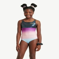 Justice Girls Ombre Macramame Back Dance and Gimnasztikai Tootard Scrunchie-vel, Méretek XS-XL