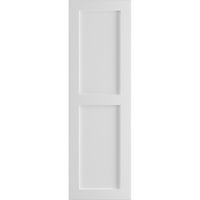 Ekena Millwork 18 W 33 H True Fit PVC Két egyenlő sík panel, fehér
