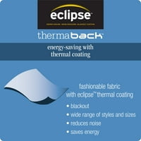 Eclipse Dane Grommet Blackout energiahatékony egyetlen függönypanel, csokoládébarna, 52x63