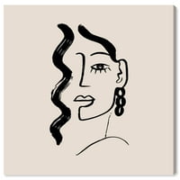 Wynwood Studio Canvas nala divat és glam portrék fal art vászon nyomtatás fekete 12x12