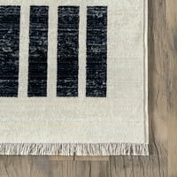nuloom keeva modern csíkos béren kívüli szőnyeg, 8 '10 13', bézs