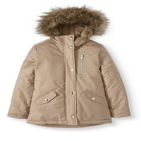 Beverly Hills Polo Club szőrme Trim nehézsúlyú Anorak parka gyapjúbéléssel