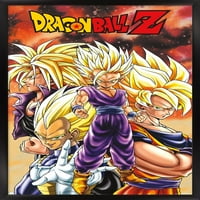 Dragon Ball Z-Saiyans Fali Poszter, 14.725 22.375 Keretes