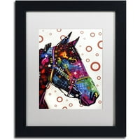 Védjegy képzőművészet ló vászon művészet Dean Russo, fehér matt, fekete keret