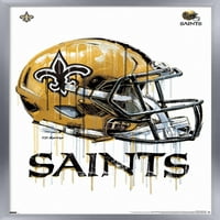 New Orleans Saints-Csepegtető Sisak Fali Poszter, 14.725 22.375