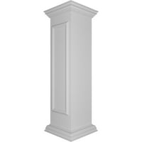 Ekena Millwork 12 W 48 H vége Newel Post panel, sík főváros és alaprimasz