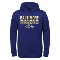 Baltimore Ravens Boys 4- LS gyapjú kapucnis 9K1BXFGGB L10 12