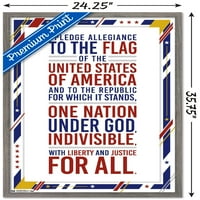 Az Amerikai Egyesült Államok-Hűségnyilatkozat Falplakát, 22.375 34