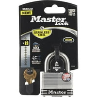 Master Lock 2 W rozsdamentes acél 4 tűs Tumbler laminált lakat pk kulcsos egyaránt