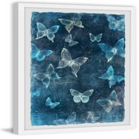 Marmont Hill Aranyos Pillangók Keretes Fal Művészet, 30 45