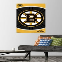 Boston Bruins-Logo fali poszter Nyomócsapokkal, 22.375 34