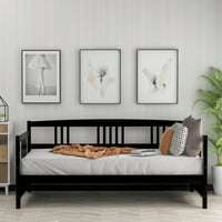 Aukfa Twin Daybed - szilárd fa kanapé keret a nappali hálószobához - Espresso