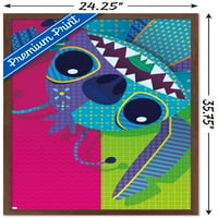 Disney Lilo és Stitch-Stitch Patchwork fali poszter, 22.375 34 keretes