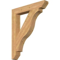 Ekena Millwork 1 2 W 38 D 46 H Funston SLAT Smooth Bracket, Western Red cédrus