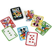 Mickey Mouse, játékkártyák fedélzete ónban, 4+ korú gyerekeknek
