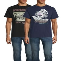 Poltergeist film férfi és nagy férfi grafikus pólók, 2-csomag, méret S-3XL