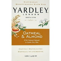 Yardley London zabpehely és mandula természetesen hidratáló Fürdő Bár, 4. Oz, Ct