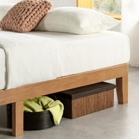 Mellow Naturalista Classic tömörfa Platform ágy fa lécekkel, nincs szükség Bo rugóra, könnyű összeszerelés, teljes, természetes