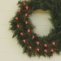 Ünnepi idő karácsonyi fények meleg fehér LED Ultra Slim Lights cukorka-nád ikonnal, 18 számú 6 'zöld huzal