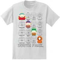 South park Nagy Férfi vázlatos grafikus póló, 2xl