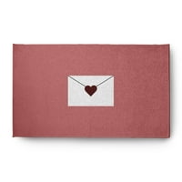 Egyszerűen Daisy rózsaszín szerelmi levél Valentin -napi dobó takaró