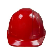 Biztonsági kemény kalap piros sapka stílusú sisak 4-pontos állítható racsnis felfüggesztéssel