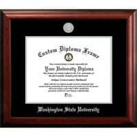Washingtoni Állami Egyetem 14W 11H ezüst dombornyomású diploma keret