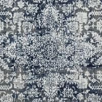 Loomaknoti Aysal Athna 3 '5' kék keleti beltéri akcentus szőnyeg