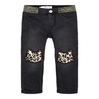 Jordache kisgyermek lány leopárd patch farmer