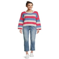 Dreamers by Debut Womens Rainbow Pullover hosszú ujjú pulóver