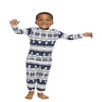 Jolly Jammies Fair Isle Stripe illesztő család karácsonyi pizsama szett